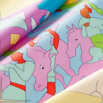 スカーフ 90 - マルチカラー - レディス, スカーフ、ショール